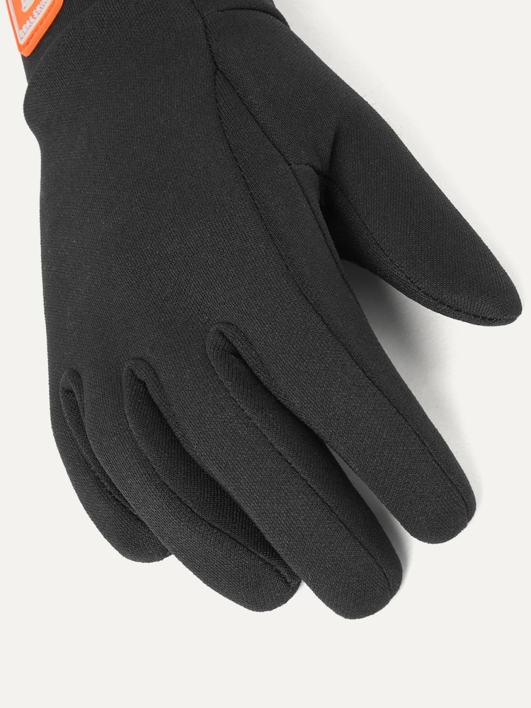 Nero - Guanti in pile nano idrorepellente Sealskinz Bedon - Immagine 2 di 3