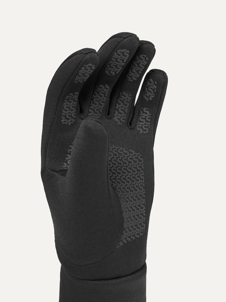 Nero - Guanti in pile nano idrorepellente Sealskinz Bedon - Immagine 3 di 3
