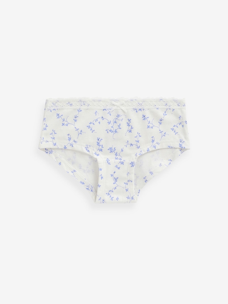 Green/Purple Ditsy Hipsters 5 Pack (2-16yrs) - Image 2 of 8