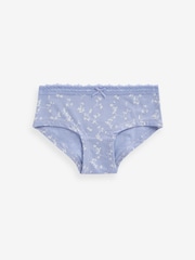 Green/Purple Ditsy Hipsters 5 Pack (2-16yrs) - Image 4 of 8