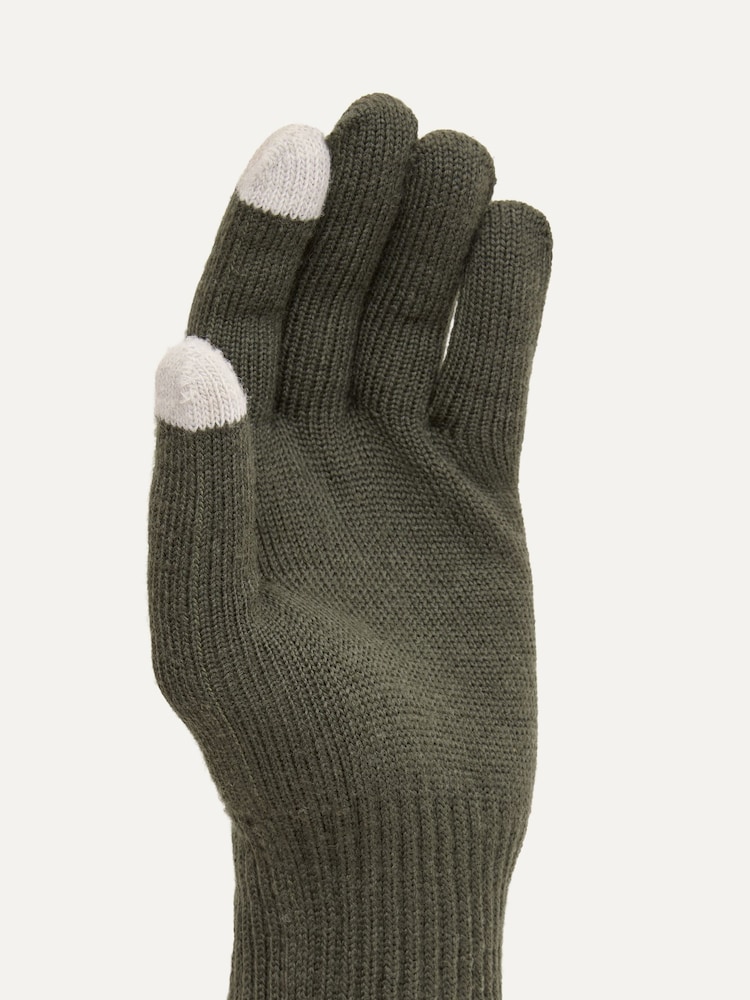 Sealskinz Green Hanworth Solo Merino Gloves - Image 3 of 3