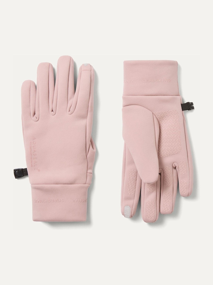 Sealskinz Pink Acle Waterproof Soft Shell Gloves - Image 1 of 3 Sealskinz Pink Acle Waterproof Soft Shell Gloves - Image 1 of 3