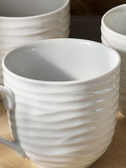 White Malvern Set of 4 Mugs - Image 2 of 3