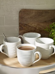 White Malvern Set of 4 Mugs - Image 3 of 3