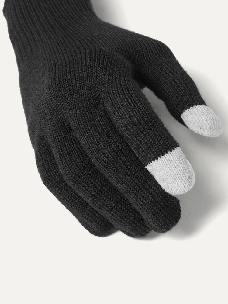 Sealskinz Black Hanworth Solo Merino Gloves - Image 2 of 3