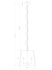 Chrome Warwick 4 Light Ceiling Light - Image 8 of 8