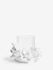 White Floral Tealight Candle Holder - Image 4 of 5