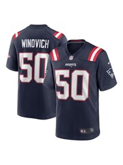 Fanatics Blue New England Patriots Home Game Jersey Youth - Image 1 of 3