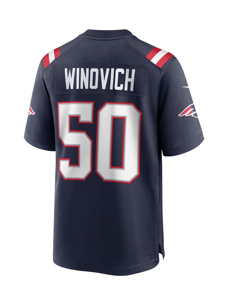 Fanatics Blue New England Patriots Home Game Jersey Youth - Image 3 of 3