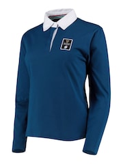 Fanatics Blue 100% Cotton Guinness Six Nations Long Sleeve Rugby Jersey Womens - Image 1 of 2