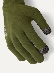 Sealskinz Green Anmer Waterproof All Weather Ultra Grip Knitted Gloves - Image 2 of 3