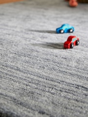 Origin Rug Collection. Silver Fine Stripe Rug - Image 3 of 4