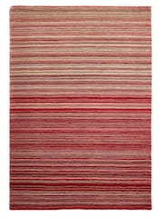 Origin Rug Collection. Red Fine Stripe Rug - Image 7 of 7