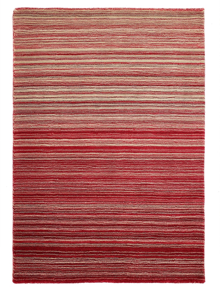 Origin Rug Collection. Red Fine Stripe Rug - Image 7 of 7