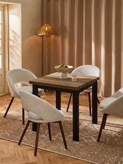 Dark Bronx 4 to 6 Seater Foldable Extending Rectangle Dining Table - Image 1 of 13