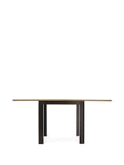 Dark Bronx 4 to 6 Seater Foldable Extending Rectangle Dining Table - Image 11 of 13