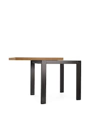 Dark Bronx 4 to 6 Seater Foldable Extending Rectangle Dining Table - Image 12 of 13
