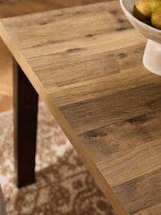 Dark Bronx 4 to 6 Seater Foldable Extending Rectangle Dining Table - Image 6 of 13