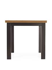 Dark Bronx 4 to 6 Seater Foldable Extending Rectangle Dining Table - Image 9 of 13