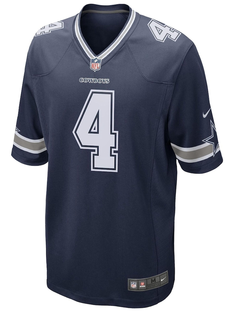 Nike Blue NFL Dallas Cowboys Home Game Jersey - Dak Prescott - Image 2 of 3