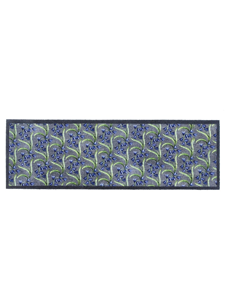 My Mat Blue Bluebells Washable Nylon Runner - Image 2 of 2
