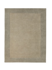 Origin Rug Collection. Taupe Borders Rug - Image 2 of 2