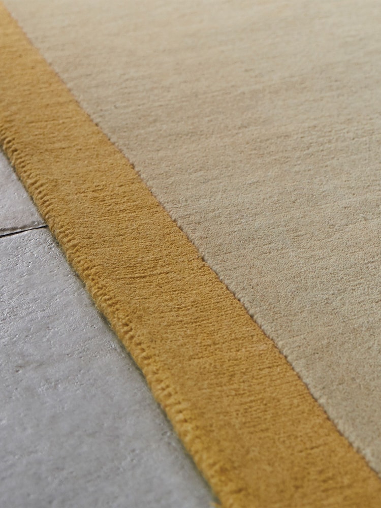 Origin Rug Collection. Ochre Borders Rug - Image 3 of 3