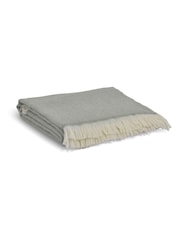 Garden Trading Sage Stockwell Herringbone Throw Wool - Image 4 of 4