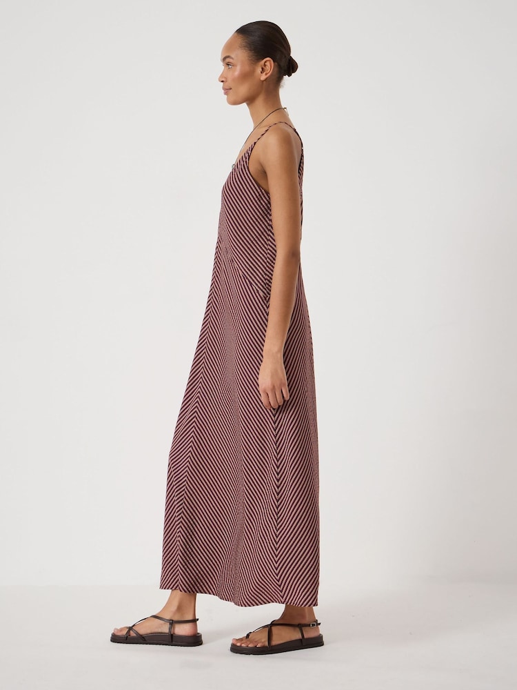 Hush Purple Air Flow Seam Detail Maxi Slip Dress - Image 2 of 5