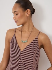 Hush Purple Air Flow Seam Detail Maxi Slip Dress - Image 4 of 5