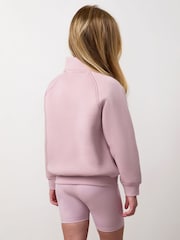 Gym King Purple 365 Raglan Sleeve 1/4 Zip Funnel Sweat Top - Image 2 of 4