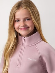 Gym King Purple 365 Raglan Sleeve 1/4 Zip Funnel Sweat Top - Image 4 of 4