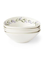 Sophie Conran Lavandula Set of 4 Cereal Bowls - Image 3 of 6
