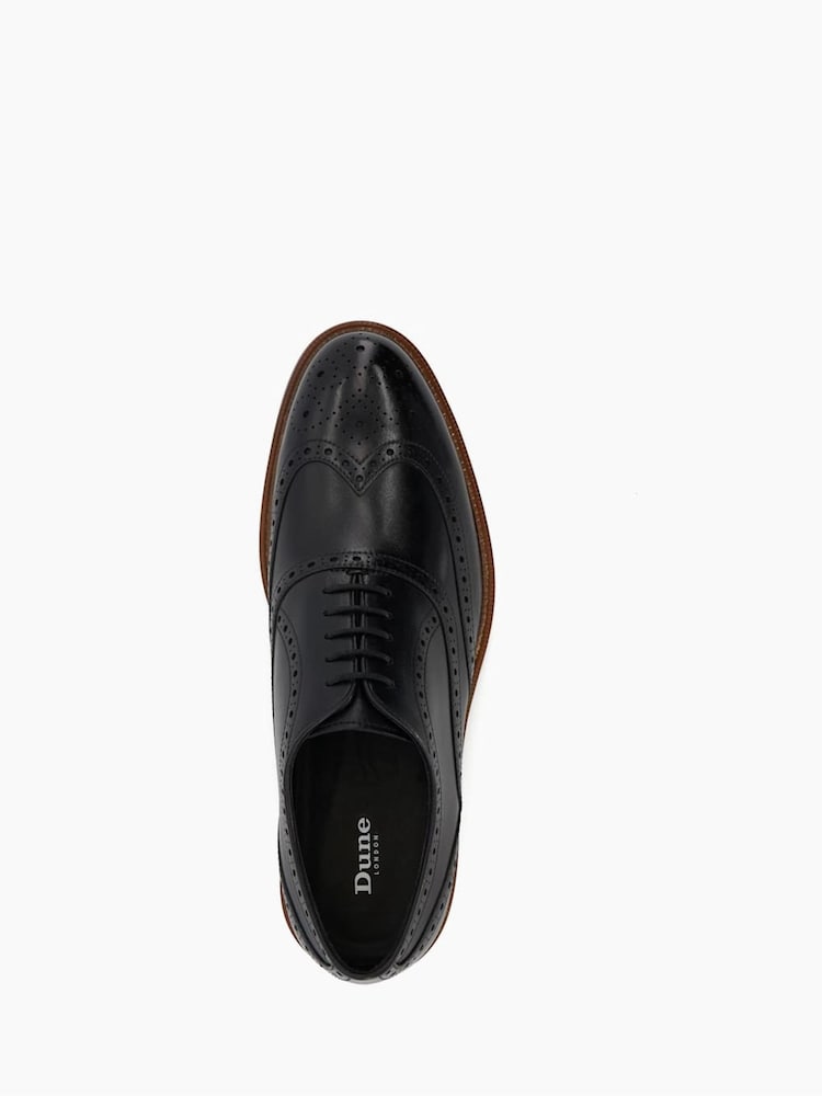 Dune London Black Solihull Oxford Brogues - Image 6 of 6