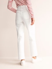 Boden White High Rise True Straight Jeans - Image 2 of 6