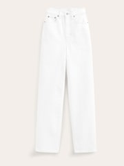 Boden White High Rise True Straight Jeans - Image 6 of 6