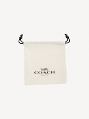 COACH Heart Charm Huggie Earrings - Image 2 of 2