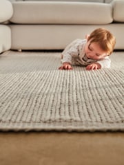 Origin Rug Collection. Natural Cable Rug - Image 1 of 6