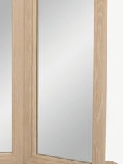 Light Brown Hampton Country Luxe Painted Oak Dressing Table Mirror - Image 6 of 8
