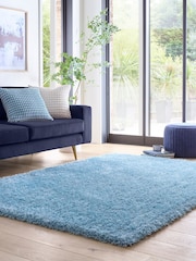 Origin Rug Collection. Duck Egg Blue Chicago Rug - Image 1 of 6