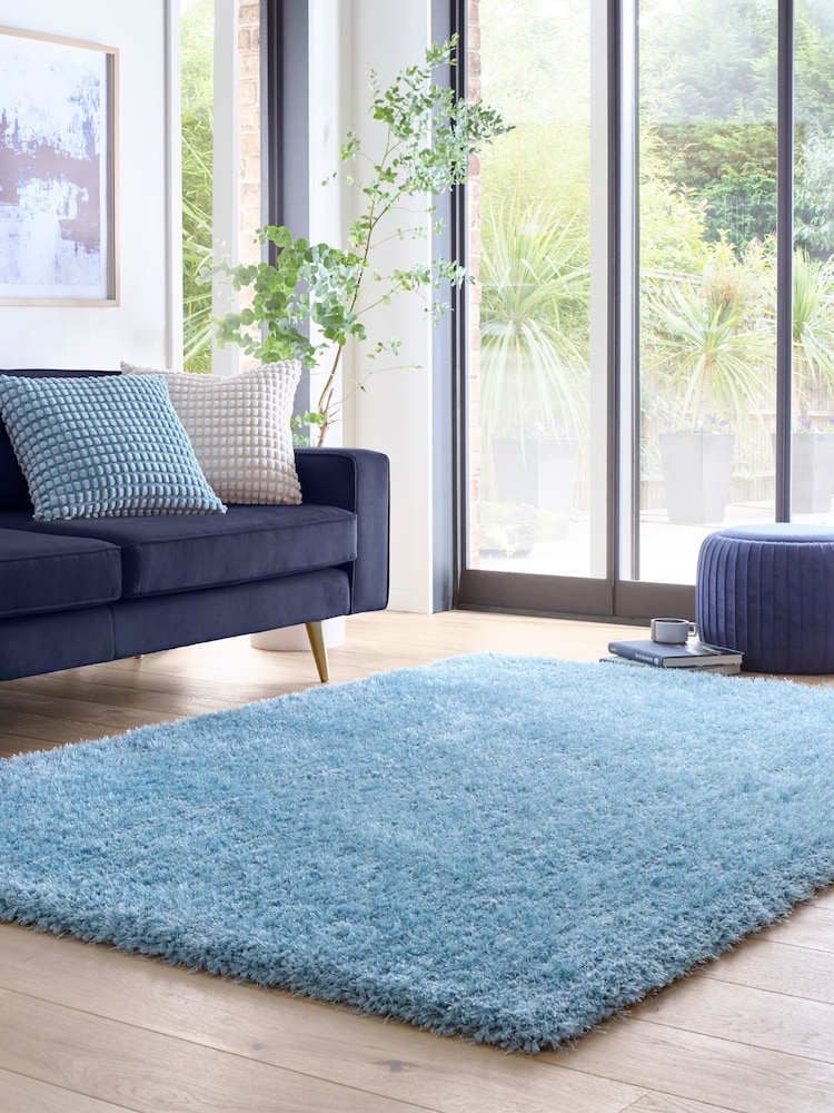 Origin Rug Collection. Duck Egg Blue Chicago Rug - Image 1 of 6