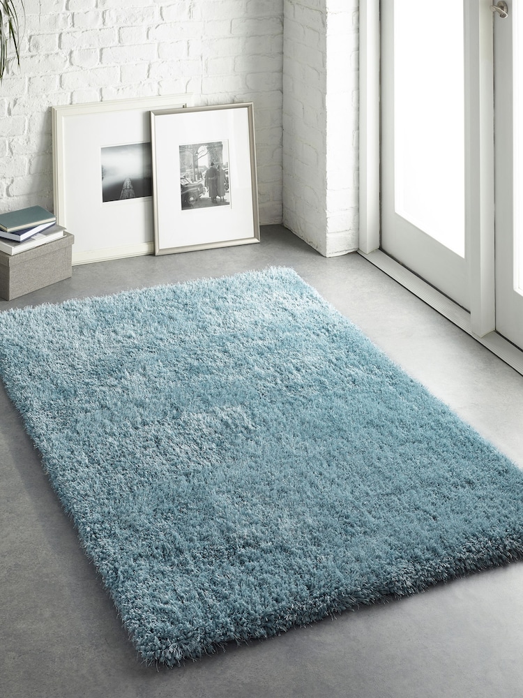 Origin Rug Collection. Duck Egg Blue Chicago Rug - Image 2 of 6