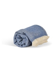 Garden Trading Cove Blue Stockwell Herringbone Throw Wool - Image 4 of 4