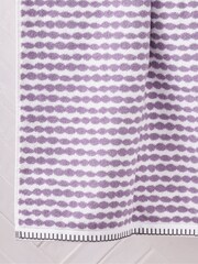 Lilac Purple Stripe Towel 100% Cotton - Image 3 of 5