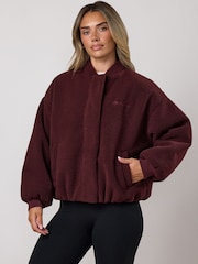 Gym King Red Borg Puffer Bomber Jacket - Image 3 of 4