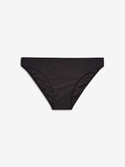 Black Ruched Side High Leg Bikini Bottoms - Image 5 of 5