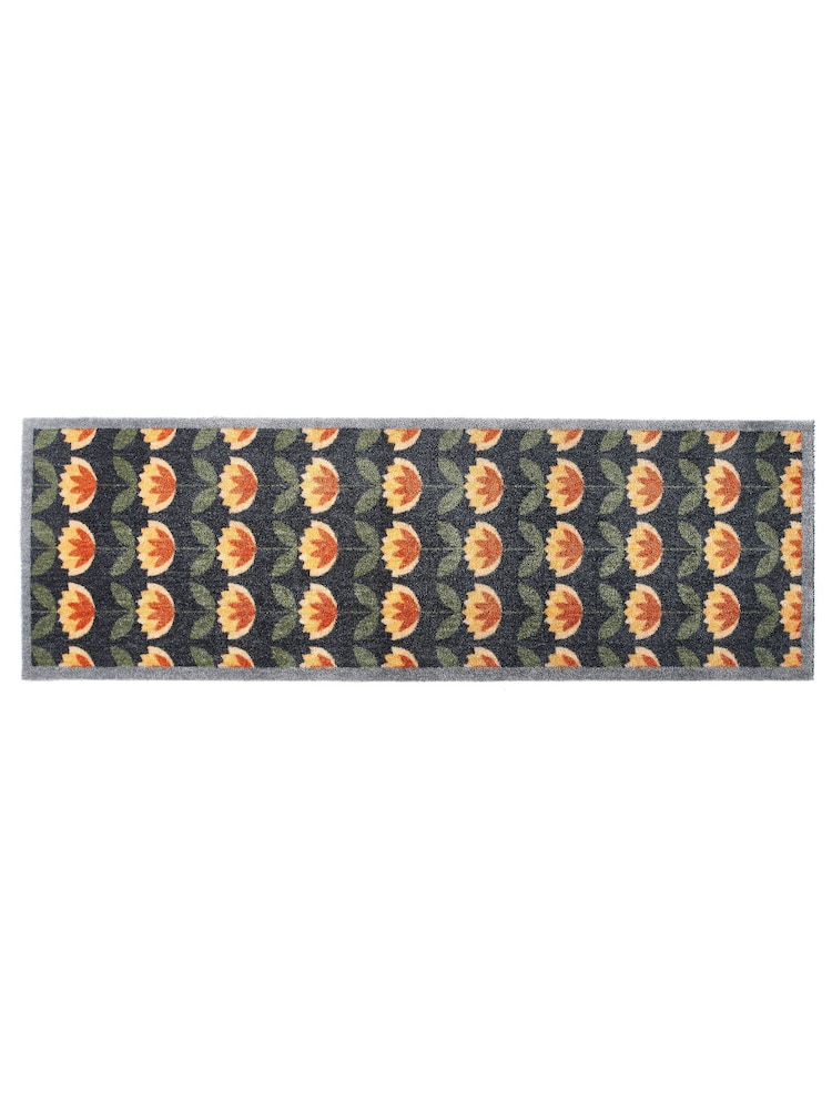 My Mat Retro Floral Washable Nylon Runner - Image 2 of 3