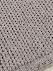 Origin Rug Collection. Warm Grey Cable Rug - Image 2 of 3