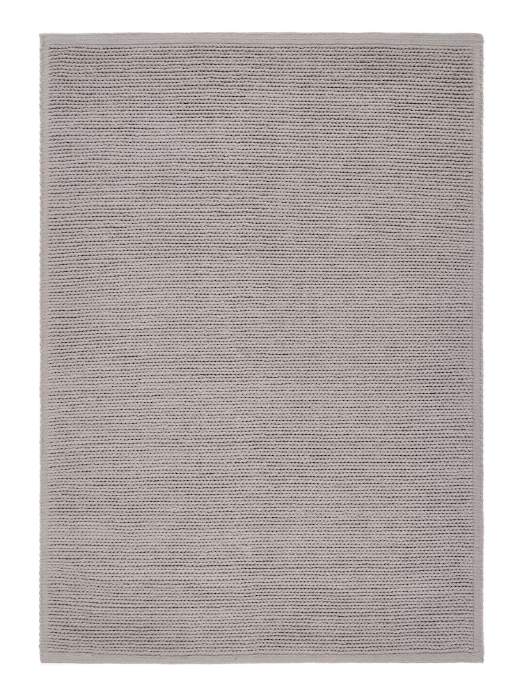 Origin Rug Collection. Warm Grey Cable Rug - Image 3 of 3