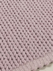 Origin Rug Collection. New Blush Cable Rug - Image 3 of 4